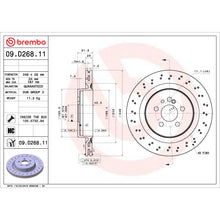 Load image into Gallery viewer, 09.D268.11 Brembo Premium Coated Vented Brake Rotor Brembo Brake Canada