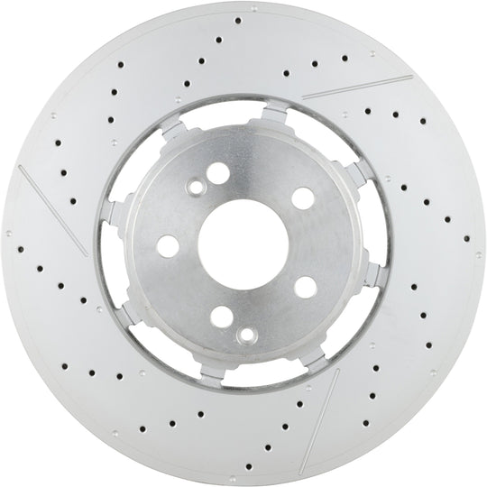 09.D411.33 Brembo Premium Dual Cast Vented Drilled/Grooved UV Coated Brake Rotor Brembo Brake Canada