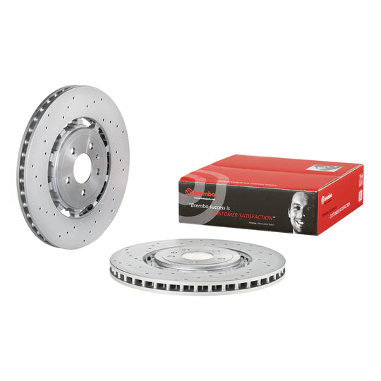 09.D482.33 Brembo Premium Dual Cast Vented Drilled/Grooved UV Coated Brake Rotor Brembo Brake Canada