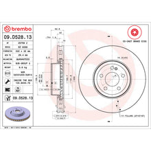 Load image into Gallery viewer, 09.D528.13 Brembo Premium UV Coated Co-Cast Brake Rotor Brembo Brake Canada