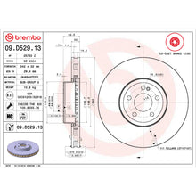 Load image into Gallery viewer, 09.D529.13 Brembo Premium UV Coated Co-Cast Brake Rotor Brembo Brake Canada