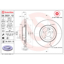 Load image into Gallery viewer, 09.D531.13 Brembo Premium UV Coated Co-Cast Brake Rotor Brembo Brake Canada