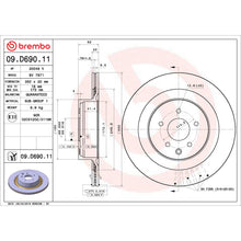 Load image into Gallery viewer, 09.D690.11 Brembo Premium Coated Vented Brake Rotor Brembo Brake Canada