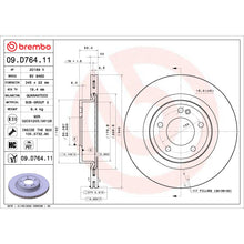 Load image into Gallery viewer, 09.D764.11 Brembo Premium Coated Vented Brake Rotor Brembo Brake Canada
