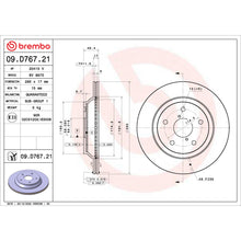Charger l'image dans la galerie, 09.D767.21 Brembo Premium UV Coated Vented Brake Rotor Brembo Brake Canada