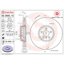 Load image into Gallery viewer, 09.D895.13 Brembo Premium Vented Composite Brake Rotor Brembo Brake Canada