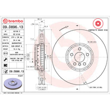 Load image into Gallery viewer, 09.D896.13 Brembo Premium Vented Composite Brake Rotor Brembo Brake Canada