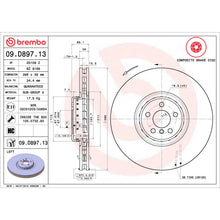 Charger l'image dans la galerie, 09.D897.13 Brembo Premium Vented Composite Brake Rotor Brembo Brake Canada