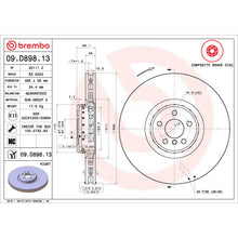 Charger l'image dans la galerie, 09.D898.13 Brembo Premium Vented Composite Brake Rotor Brembo Brake Canada