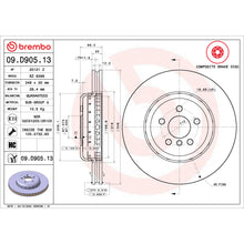 Load image into Gallery viewer, 09.D905.13 Brembo Premium Vented Composite Brake Rotor Brembo Brake Canada