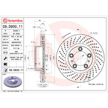 Load image into Gallery viewer, 09.D930.11 Brembo Premium Coated Vented Brake Rotor Brembo Brake Canada