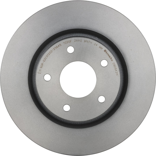 09.D943.11 Brembo Premium Coated Vented Brake Rotor Brembo Brake Canada