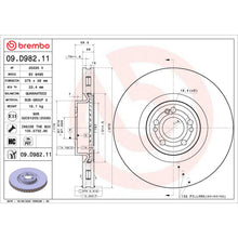 Charger l'image dans la galerie, 09.D982.11 Brembo UV Coated Solid Brake Rotor Brembo Brake Canada
