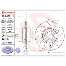 Load image into Gallery viewer, 09.D986.11 Brembo Premium Coated Vented Brake Rotor Brembo Brake Canada