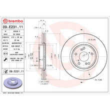 Load image into Gallery viewer, 09.E231.11 Brembo Premium Coated Vented Brake Rotor Brembo Brake Canada
