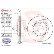 Load image into Gallery viewer, 09.E234.11 Brembo Premium UV Coated Vented Brake Rotor Brembo Brake Canada