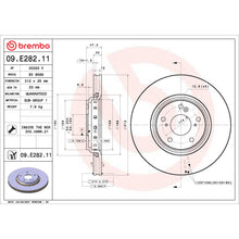 Charger l'image dans la galerie, 09.E282.11 Brembo Premium UV Coated Vented Brake Rotor Brembo Brake Canada