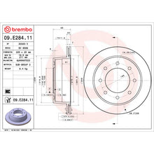 Load image into Gallery viewer, 09.E284.11 Brembo Premium Coated Vented Brake Rotor Brembo Brake Canada
