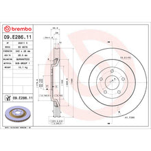 Charger l'image dans la galerie, 09.E286.11 Brembo Premium UV Coated Vented Brake Rotor Brembo Brake Canada