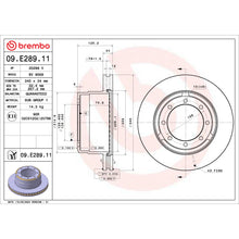 Load image into Gallery viewer, 09.E289.11 Brembo Premium Coated Vented Brake Rotor Brembo Brake Canada