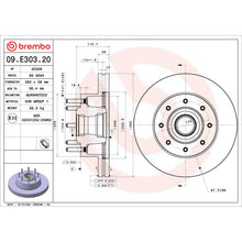 Load image into Gallery viewer, 09.E303.20 Brembo Premium Vented Brake Rotor Brembo Brake Canada