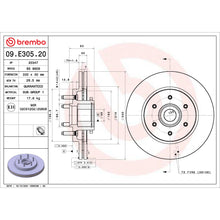 Load image into Gallery viewer, 09.E305.20 Brembo Premium Vented Brake Rotor Brembo Brake Canada