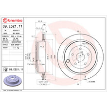 Charger l'image dans la galerie, 09.E521.11 Brembo Premium UV Coated Vented Brake Rotor Brembo Brake Canada