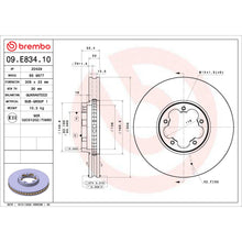 Charger l'image dans la galerie, 09.E834.10 Brembo Solid Standard Rotor Brembo Brake Canada