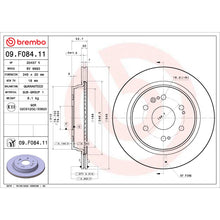 Charger l'image dans la galerie, 09.F084.11 Brembo UV Coated Solid Brake Rotor Brembo Brake Canada