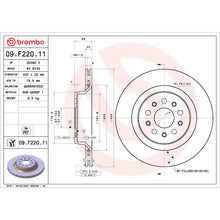 Charger l'image dans la galerie, 09.F220.11 Brembo Premium UV Coated Vented Brake Rotor Brembo Brake Canada