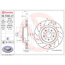 Load image into Gallery viewer, 09.F220.21 Brembo Premium UV Coated Vented Brake Rotor Brembo Brake Canada