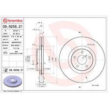 Load image into Gallery viewer, 09.N256.21 Brembo Premium Coated Vented Brake Rotor Brembo Brake Canada