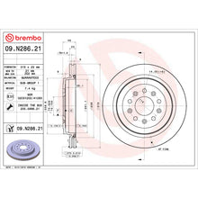 Load image into Gallery viewer, 09.N286.21 Brembo Premium Coated Vented Brake Rotor Brembo Brake Canada