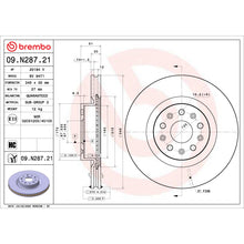 Load image into Gallery viewer, 09.N287.21 Brembo Premium Coated Vented Brake Rotor Brembo Brake Canada