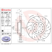 Load image into Gallery viewer, 09.N287.41 Brembo Premium UV Coated Vented Brake Rotor Brembo Brake Canada