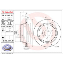 Load image into Gallery viewer, 09.N296.21 Brembo Premium Coated Vented Brake Rotor Brembo Brake Canada