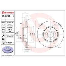Load image into Gallery viewer, 09.N297.11 Brembo Premium Coated Vented Brake Rotor Brembo Brake Canada