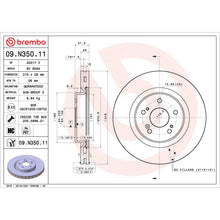 Load image into Gallery viewer, 09.N350.11 Brembo Premium Coated Vented Brake Rotor Brembo Brake Canada