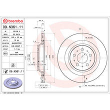 Load image into Gallery viewer, 09.N361.11 Brembo Premium Coated Vented Brake Rotor Brembo Brake Canada