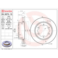 Charger l'image dans la galerie, 09.N372.10 Brembo Premium Vented Brake Rotor Brembo Brake Canada