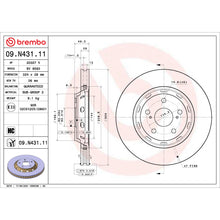 Load image into Gallery viewer, 09.N431.11 Brembo Premium Coated Vented Brake Rotor Brembo Brake Canada