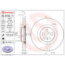Charger l'image dans la galerie, 09.R105.11 Brembo Premium Coated Vented Brake Rotor Brembo Brake Canada