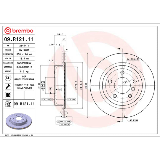 KT00B65 Brembo Ceramic Brake Pad and UV Coated Vented  Brake Disc Kit Brembo Brake Canada