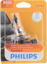 Load image into Gallery viewer, 9055B1 Philips Standard Headlight 9055 - Standard - Single Blister Pack Philips Bulbs