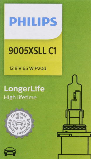 9005XSLLC1 Philips LongerLife Bulb 9005XSLL - LongerLife - Single Commercial Pack Philips Bulbs