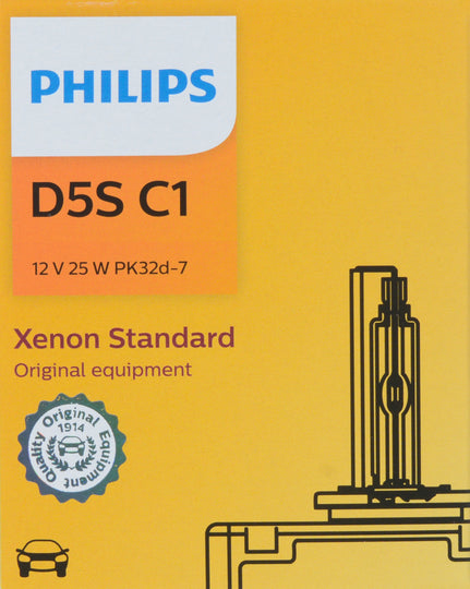 D5SC1 Philips Xenon HID lamp D5S - Standard - Single Commercial Pack Philips Bulbs