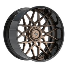 Load image into Gallery viewer, SBFX54221251441 - Sentali Barrel Forged BFX5 22X12 5X139.7 / 5X127 -44mm Gloss Black Lip / Gloss Bronze Centre - Sentali Barrel Forged Wheels Canada