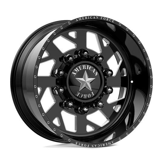 AFDEN21225-5-21 - American Force AFW Marauder 24X8.25 10X225 mm Gloss Black Mill-Mach - American Force Wheels Canada