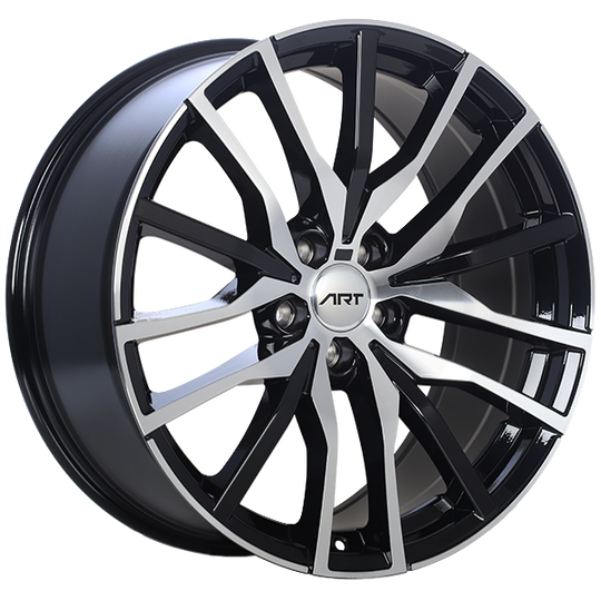 R18822001 - ART Replica 188 22X9.5 5X112 ET 37mm Gloss Black - Machined Face - ART Replica Wheels Canada