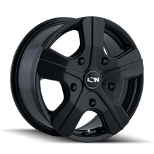 Charger l'image dans la galerie, 101-6741FB - ION Alloy 101 16X7 5X160 /  ET 55mm Full Black - ION Alloy Wheels Canada